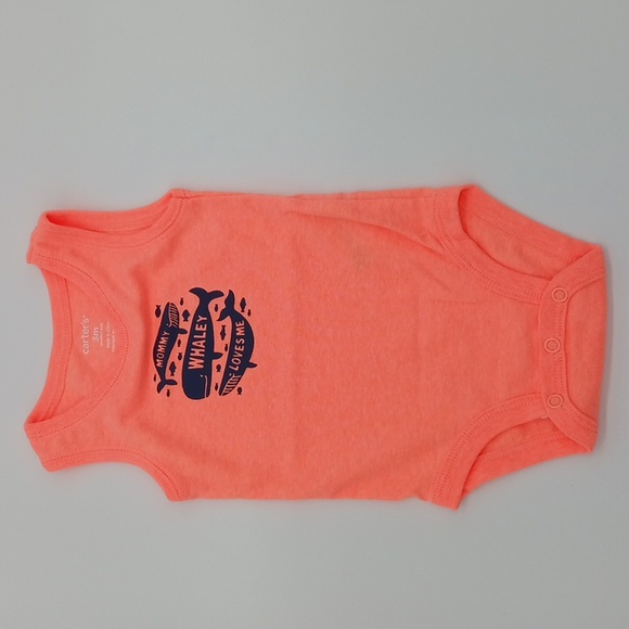 5 Pack of Whale Carter's Sleeveless Bodysuits (3 Month) - Picture 6 of 7